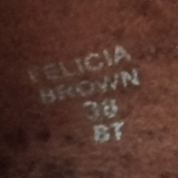 Genuine Leather "Felicia Brown" Bootie with Wood Heel - Picture 8 of 8